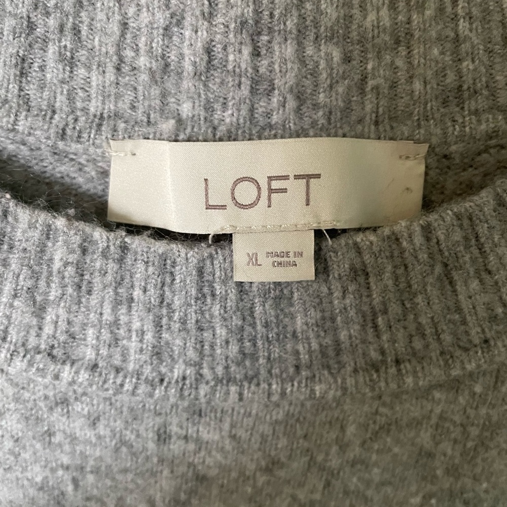 Women’s Loft Sweater - Gray - Extra Large - Picture 2 of 3